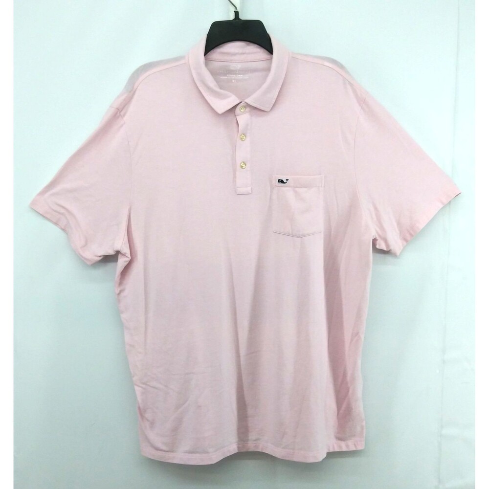 Vineyard Vines Polo Shirt Mens Size XL Edgartown Pocket Whale Performance Golf